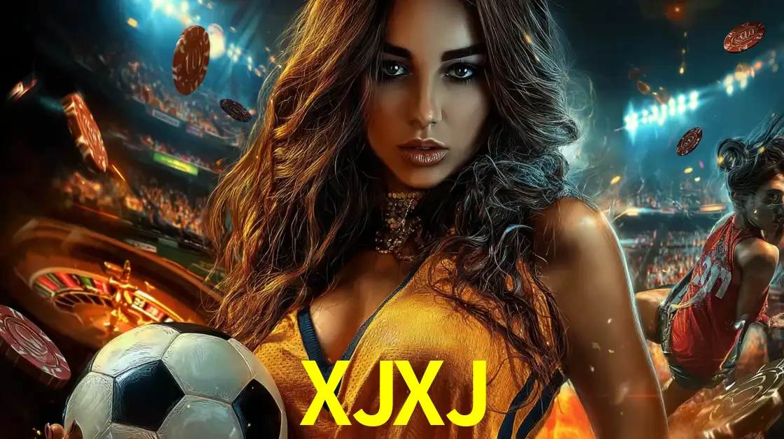 Mulher segurando uma bola de futebol em uma montagem que mistura a paixão esportiva com a emoção da roleta de cassino, tudo disponível na plataforma XJXJ.